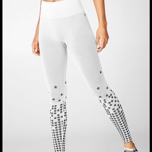 High waisted seamless star print leggings